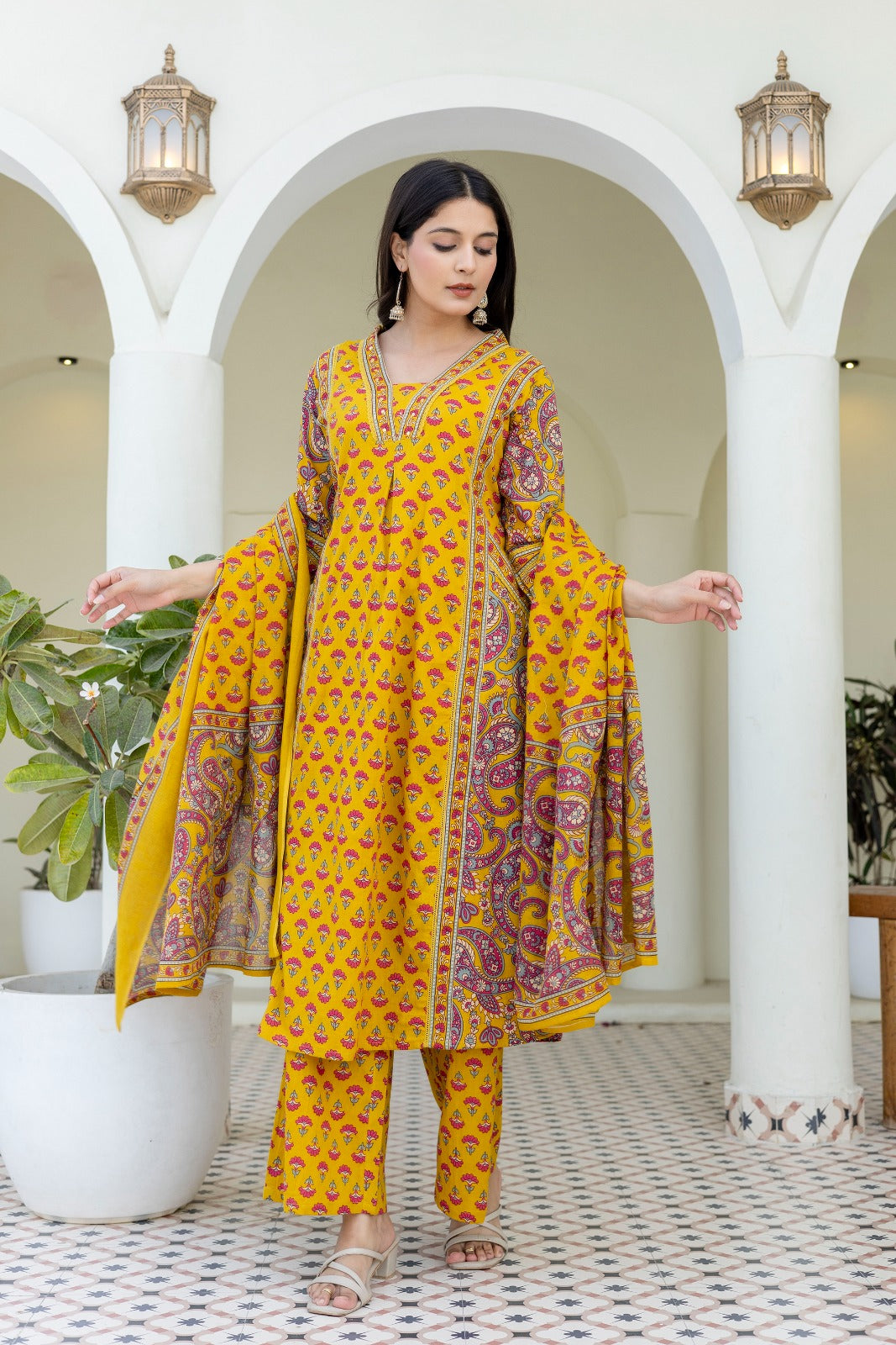 Basant yellow Kurta set