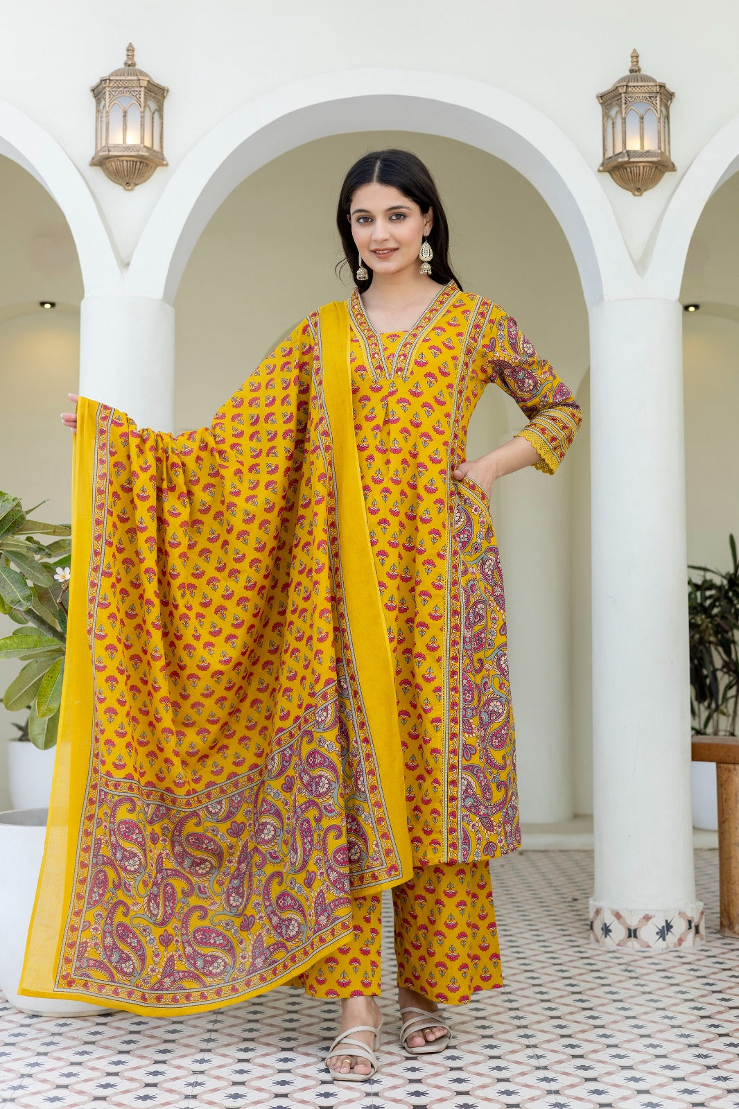 Basant yellow Kurta set